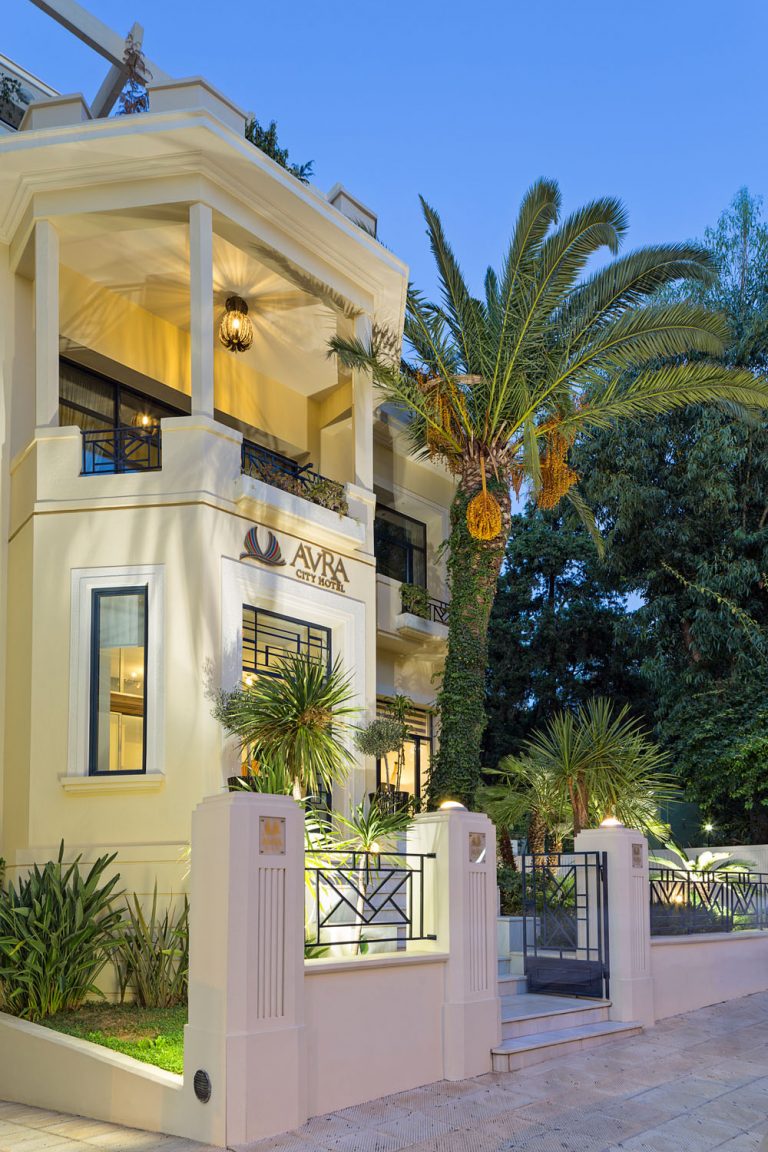 Side view of the Entrance of the Hotel