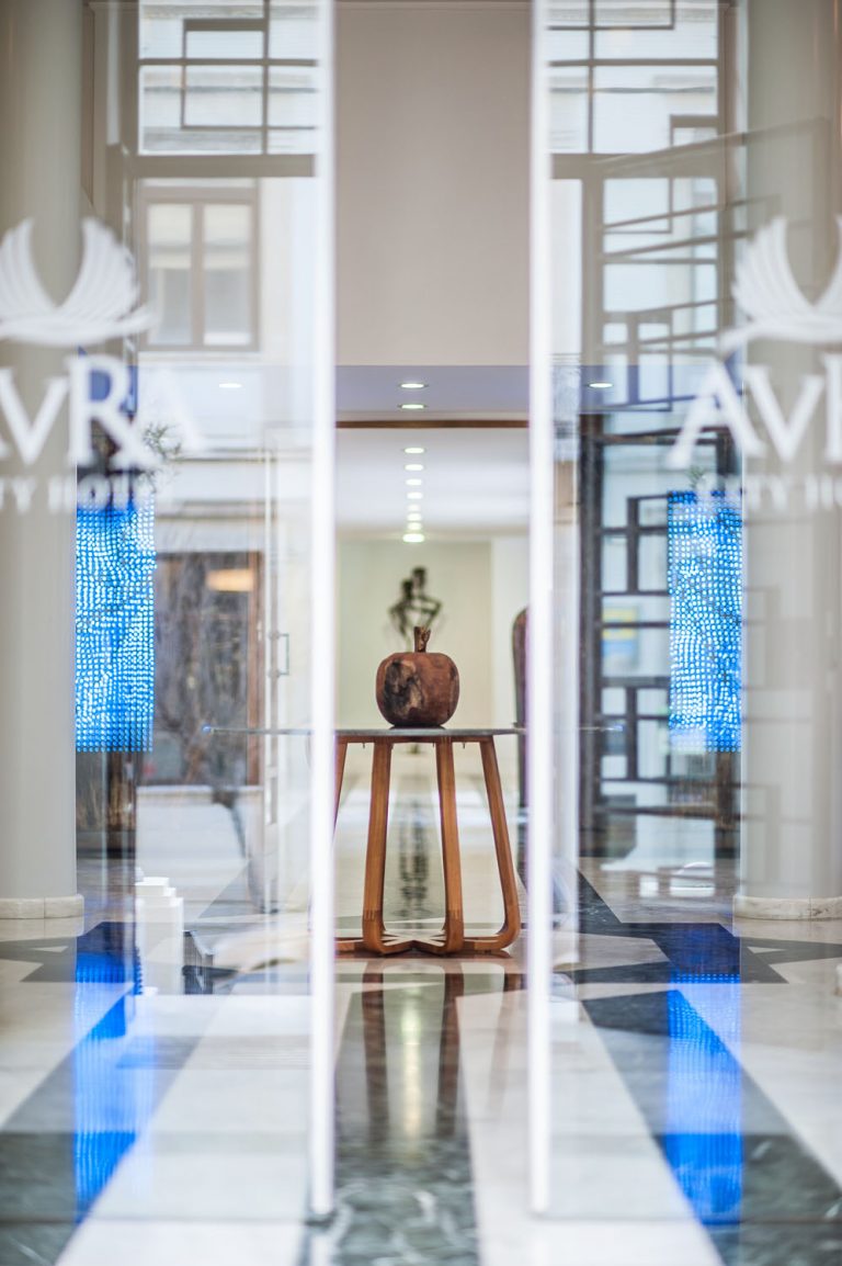 entrance door of the hotel