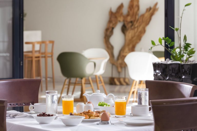 Breakfast at the restaurant