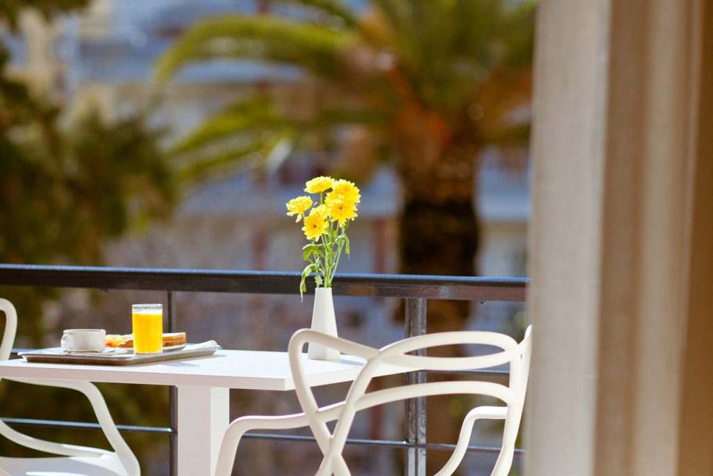 Breakfast on the balcony